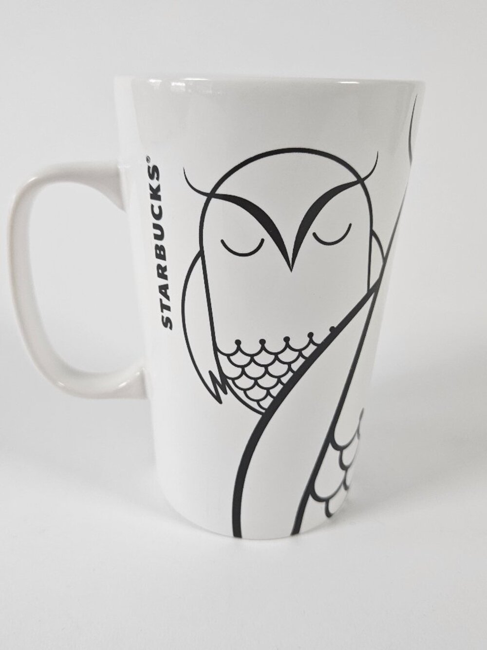 Starbucks Mug Night Owl Green Eyed Owl Owlet Limited Edition 2014 16 oz - Picture 2 of 6